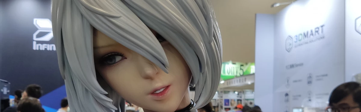 NieR: Automata - 2B в полный рост в виде скульптуры NieR: Automata - 2B в полный рост в виде скульптуры