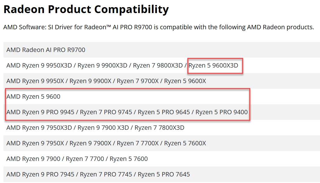 AMD подтвердила выпуск Ryzen 5 9600X3D и Ryzen 9000 PRO AMD подтвердила выпуск Ryzen 5 9600X3D и Ryzen 9000 PRO