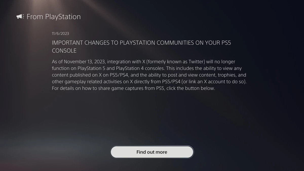 Консоли PlayStation больше не будут поддерживать Twitter (X) Консоли PlayStation больше не будут поддерживать Twitter (X)