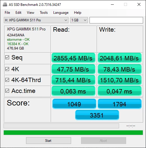 Обзор быстрого SSD XPG GAMMIX S11 Pro Обзор быстрого SSD XPG GAMMIX S11 Pro
