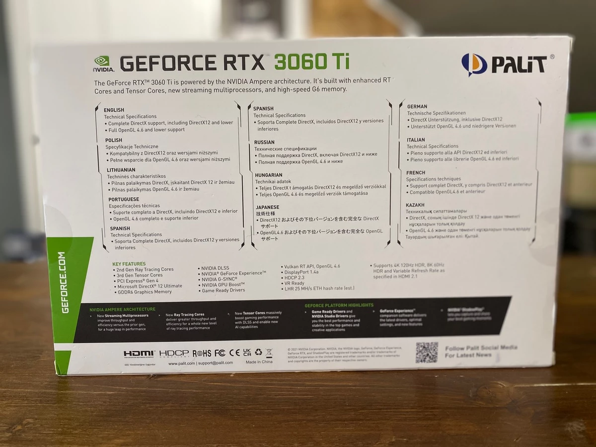 Обзор видеокарты Palit GeForce RTX 3060 Ti LHR 8192Mb Dual OC Обзор видеокарты Palit GeForce RTX 3060 Ti LHR 8192Mb Dual OC