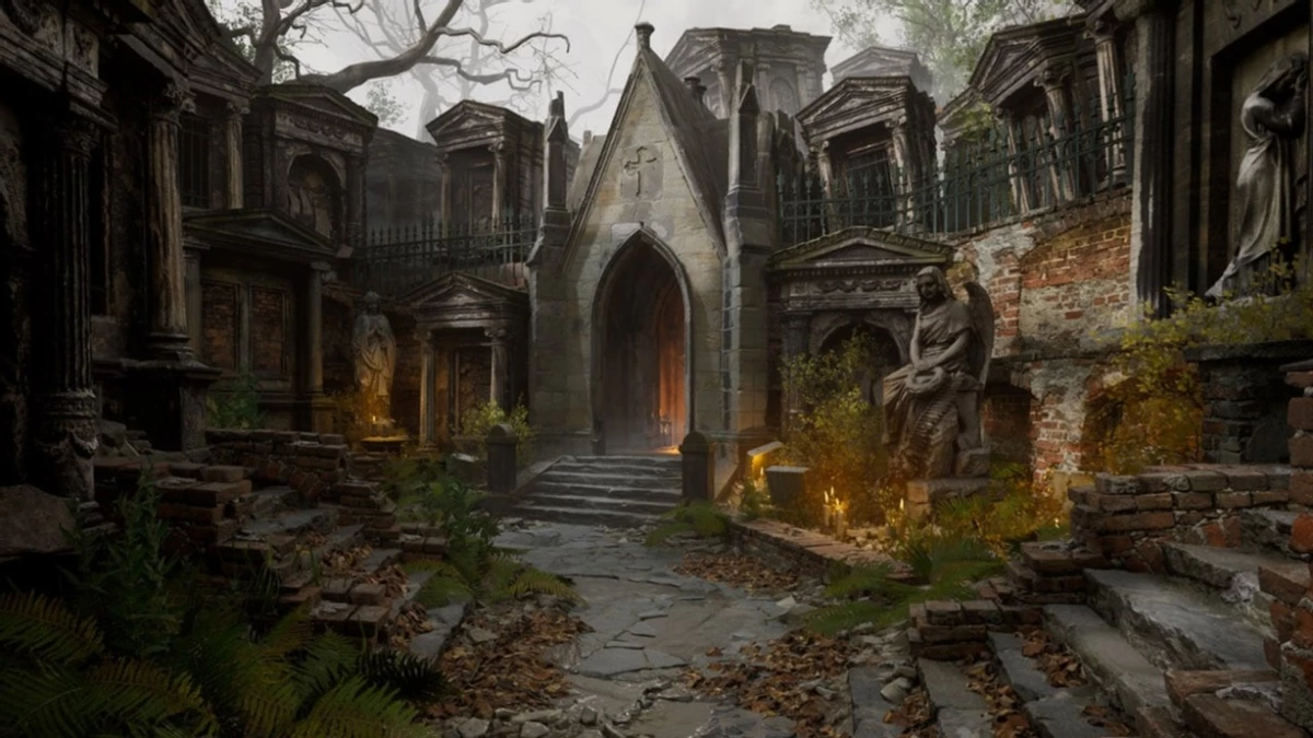Забытое кладбище на Unreal Engine 5.4 — доминация графона над RTX 4080 Забытое кладбище на Unreal Engine 5.4 — доминация графона над RTX 4080