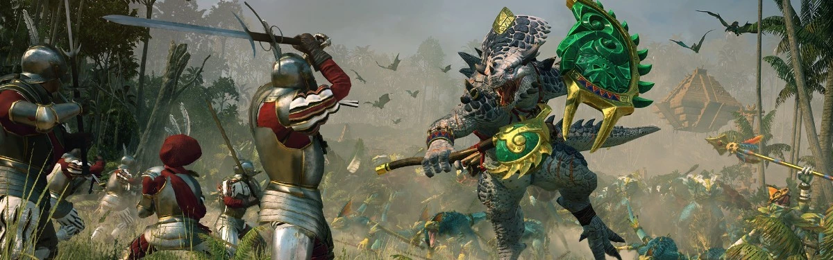 Total War: WARHAMMER II - Великий белый ящер готовится вступить в бой Total War: WARHAMMER II - Великий белый ящер готовится вступить в бой