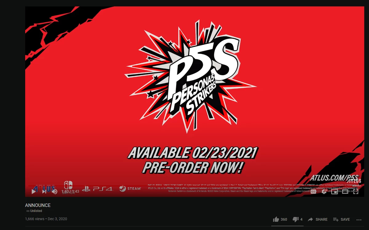 Persona 5 Strikers выйдет на Западе уже в феврале Persona 5 Strikers выйдет на Западе уже в феврале