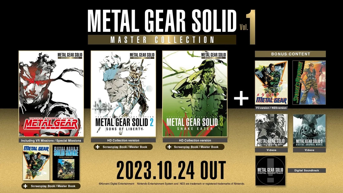 Metal Gear Solid: Master Collection Vol. 1 будет продаваться в двух вариантах — релиз 24 октября Metal Gear Solid: Master Collection Vol. 1 будет продаваться в двух вариантах — релиз 24 октября