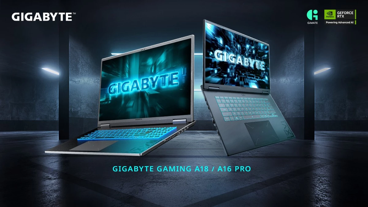 GIGABYTE выводит на рынок новые GAMING A16 PRO и A18 — компактные игровые ноутбуки с ИИ и графикой до RTX 5080 GIGABYTE выводит на рынок новые GAMING A16 PRO и A18 — компактные игровые ноутбуки с ИИ и графикой до RTX 5080