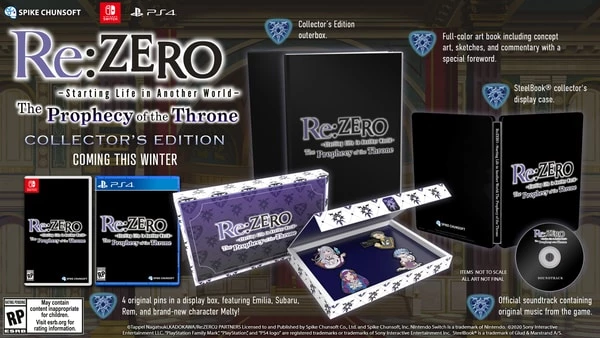 Re:Zero – The Prophecy of the Throne — Дебютный трейлер и физические издания Re:Zero – The Prophecy of the Throne — Дебютный трейлер и физические издания