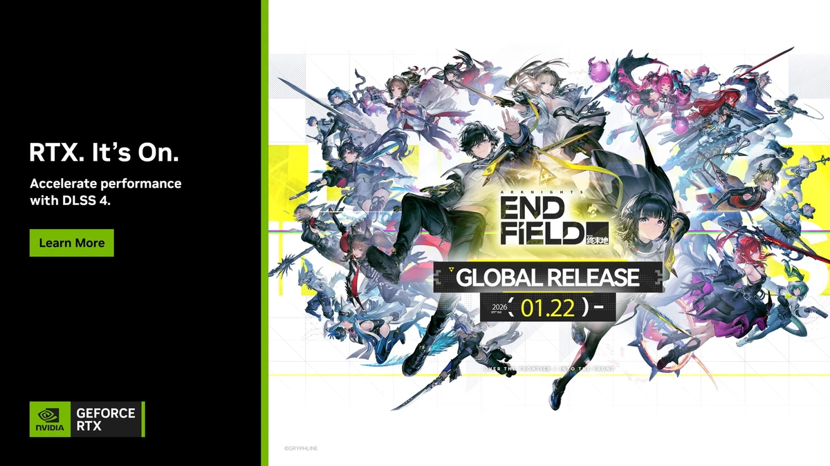 NVIDIA обещает 480 FPS в Arknights: Endfield, но только после генерации кадров