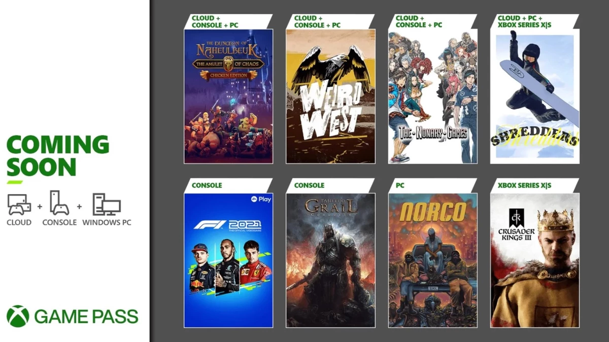 F1 2021, Crusader Kings 3, Weird West и другие игры появятся в Xbox Game Pass в марте F1 2021, Crusader Kings 3, Weird West и другие игры появятся в Xbox Game Pass в марте