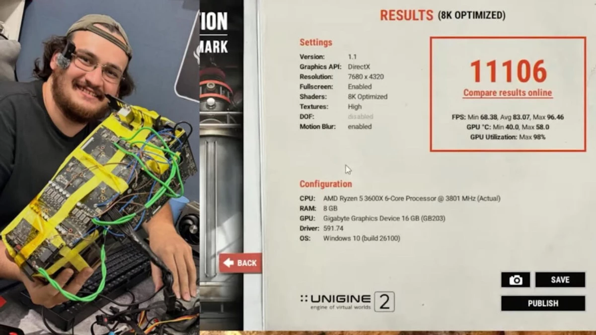 Дыра в плате не помешала этой RTX 5070 Ti установить мировой рекорд