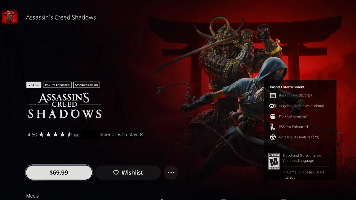 Тайна миллионов Assassin’s Creed Shadows раскрыта: в PS Store в игроки записали даже тех, кто просто смотрел стрим Тайна миллионов Assassin’s Creed Shadows раскрыта: в PS Store в игроки записали даже тех, кто просто смотрел стрим