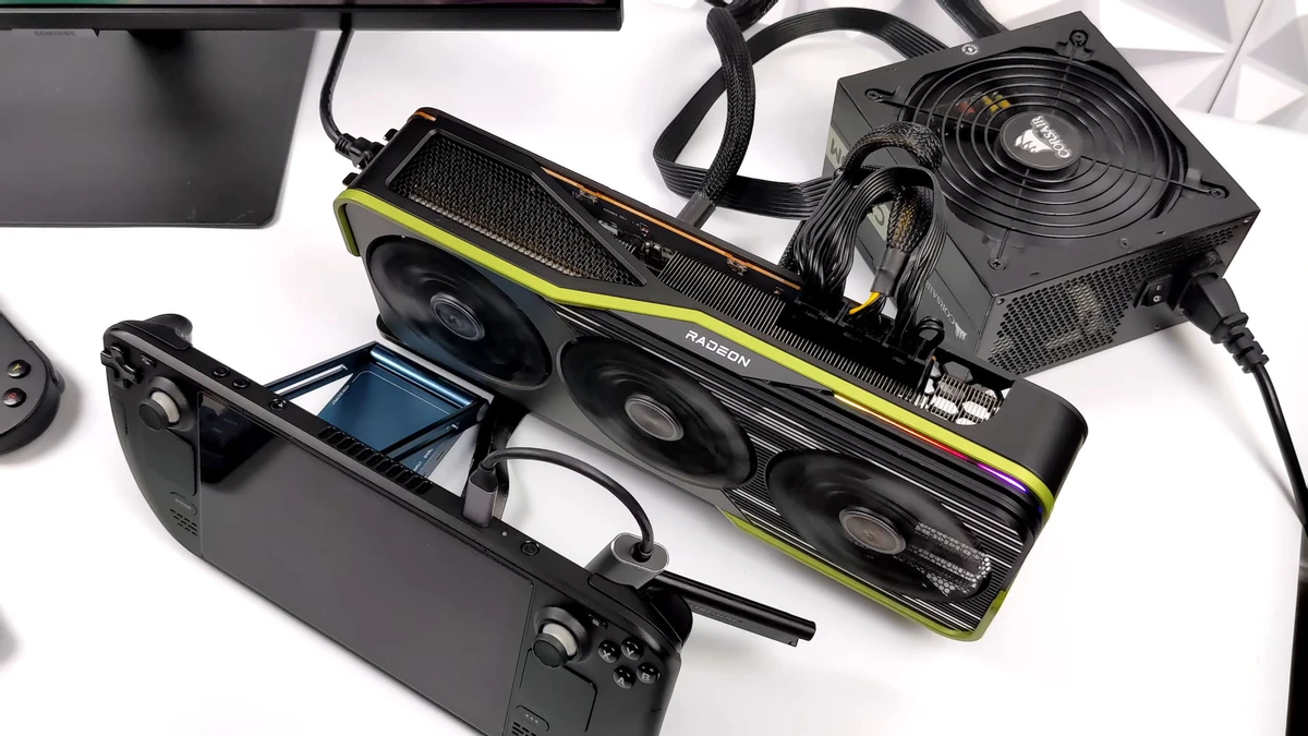 К Steam Deck подключили AMD Radeon RX 6900 XT, и вот что вышло К Steam Deck подключили AMD Radeon RX 6900 XT, и вот что вышло