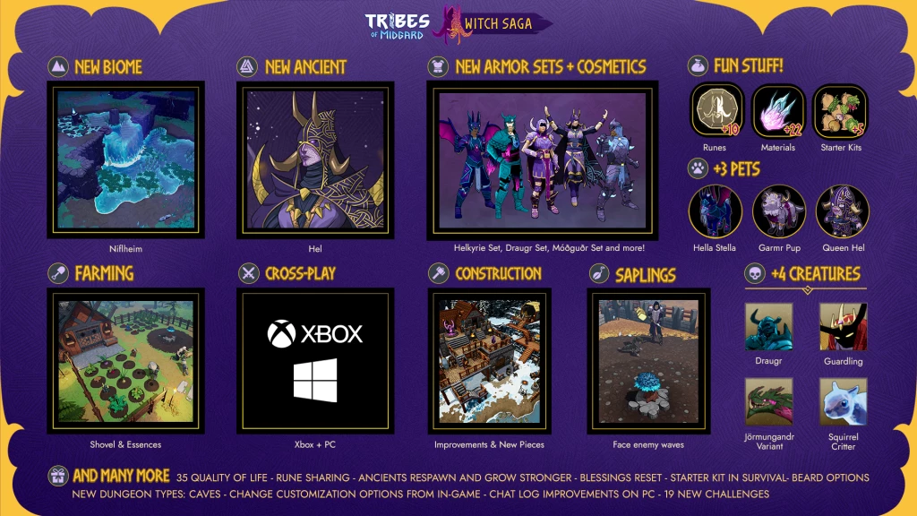 Для Tribes of Midgard вышло обновление Witch Saga Для Tribes of Midgard вышло обновление Witch Saga