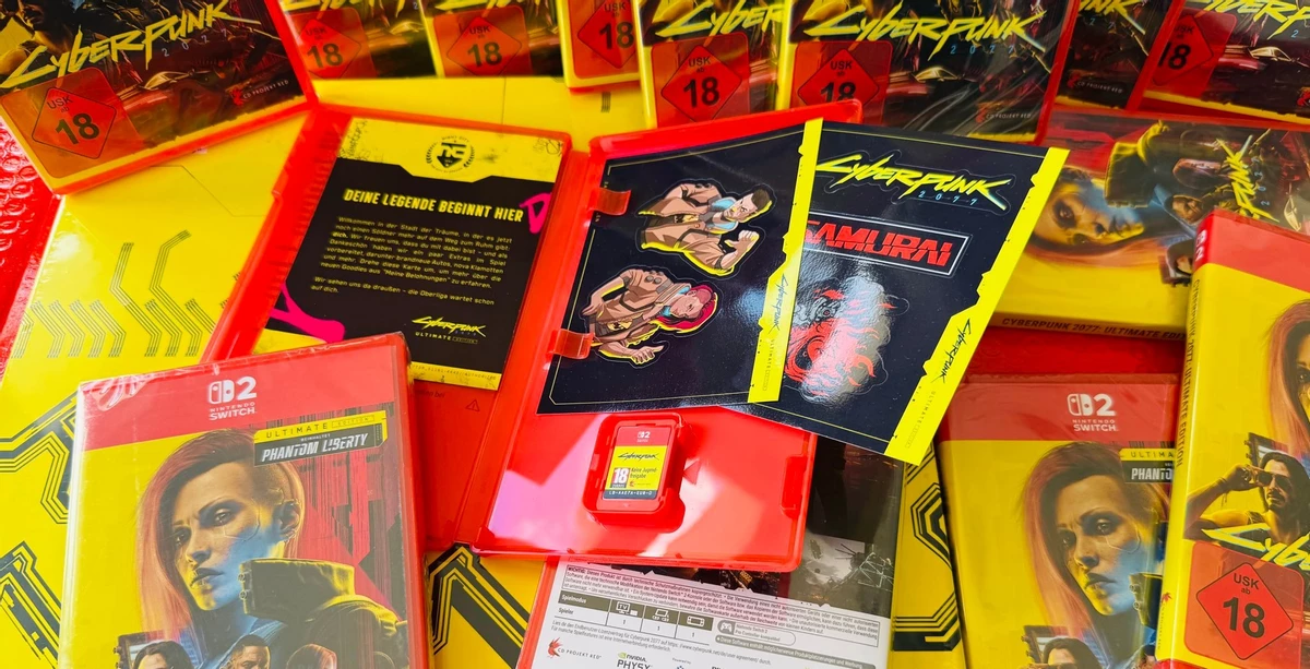 Картриджи Cyberpunk 2077 для Switch 2 идут с дополнительными бонусами Картриджи Cyberpunk 2077 для Switch 2 идут с дополнительными бонусами