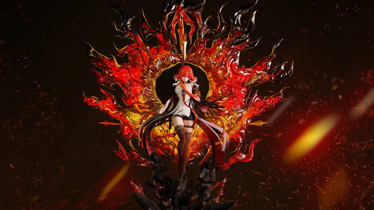 Шикарная фигурка Changli из Wuthering Waves Шикарная фигурка Changli из Wuthering Waves