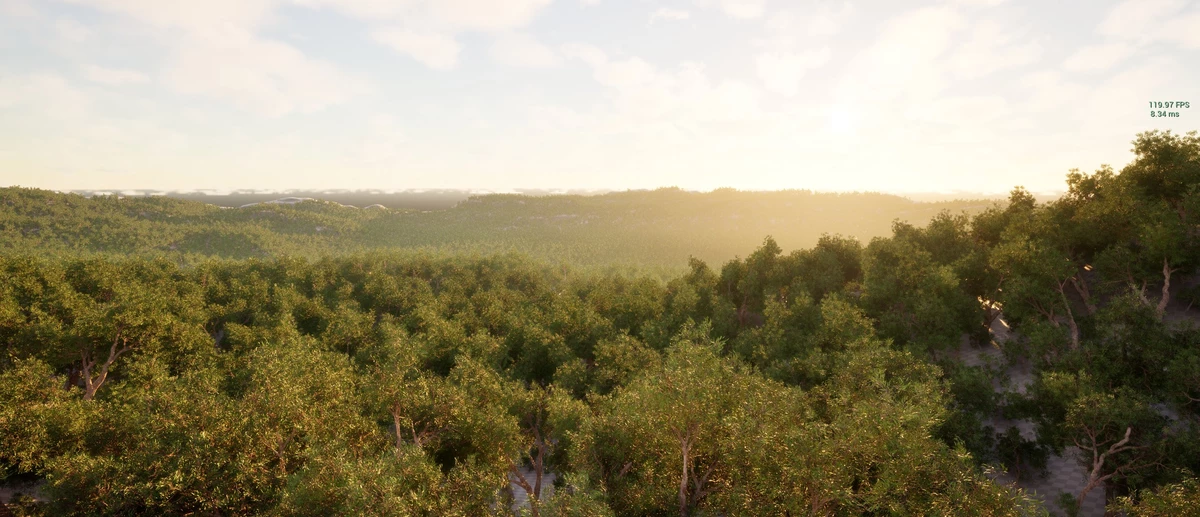 Леса с Unreal Engine 5.7 стали красивее и вдвое проще для рендера — FPS растет на глазах
