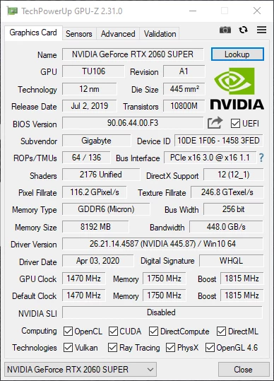 GIGABYTE GeForce RTX 2060 SUPER GAMING OC 8G - оранжевый ускоритель с лучами для Full HD гейминга GIGABYTE GeForce RTX 2060 SUPER GAMING OC 8G - оранжевый ускоритель с лучами для Full HD гейминга