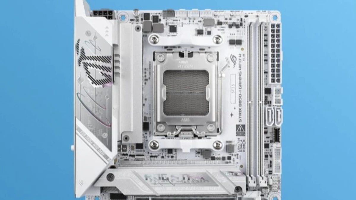 ASUS выпустила белую материнскую плату ROG STRIX B850‑I Gaming WIFI7 W в формате Mini‑ITX