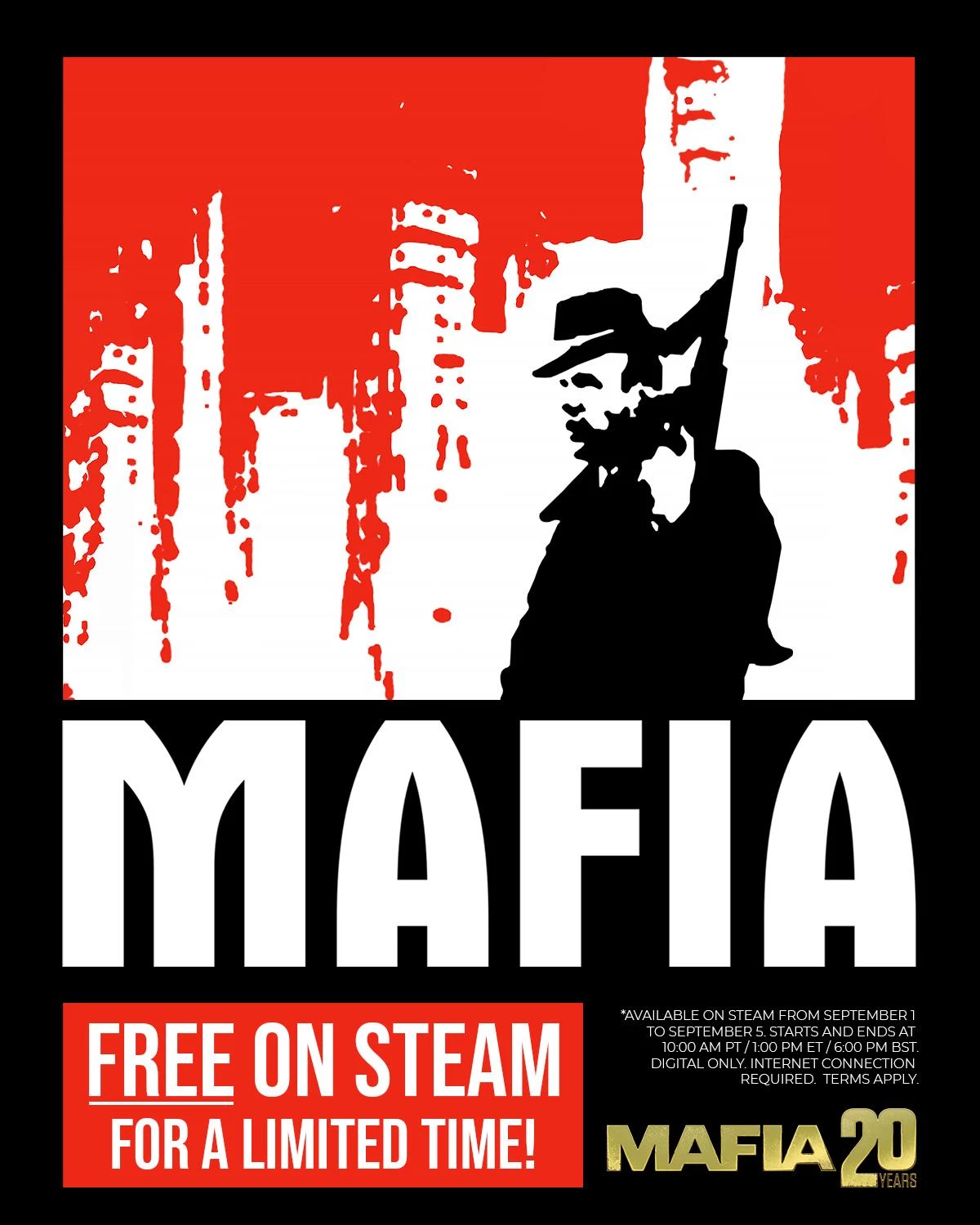 Издатель 2K объявил о бесплатной раздаче первой Mafia в честь 20-летия франшизы Издатель 2K объявил о бесплатной раздаче первой Mafia в честь 20-летия франшизы