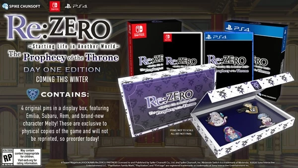 Re:Zero – The Prophecy of the Throne — Дебютный трейлер и физические издания Re:Zero – The Prophecy of the Throne — Дебютный трейлер и физические издания