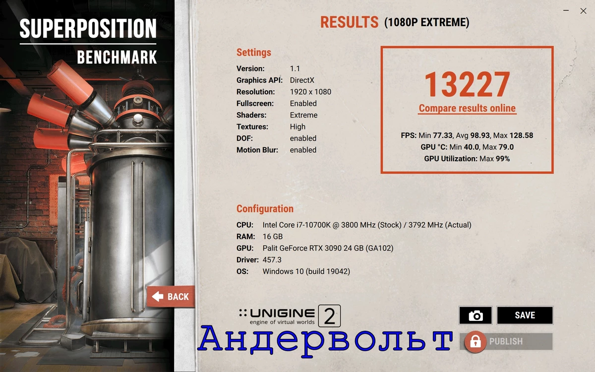 Обзор Palit GeForce RTX™ 3090 GameRock OC - тестирование в играх, шум, температуры Обзор Palit GeForce RTX™ 3090 GameRock OC - тестирование в играх, шум, температуры