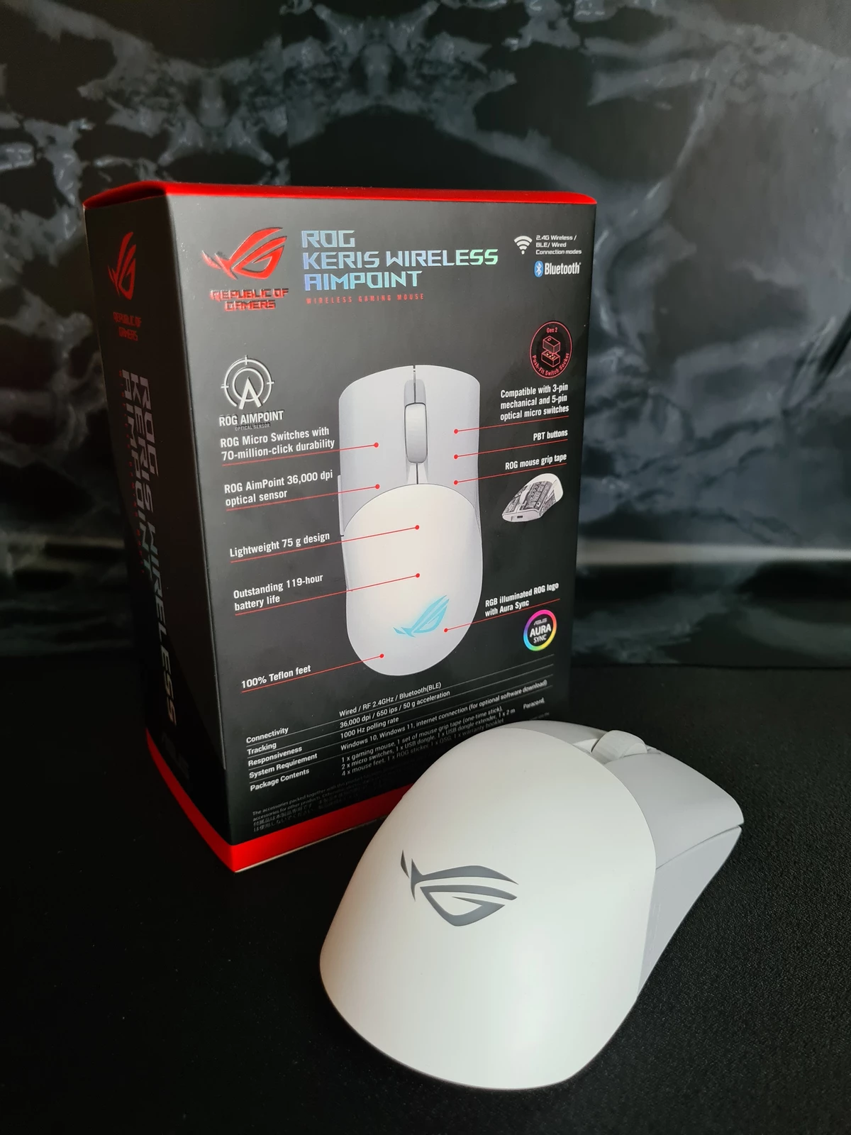 Обзор игровой мыши ASUS ROG Keris Wireless Aimpoint Обзор игровой мыши ASUS ROG Keris Wireless Aimpoint