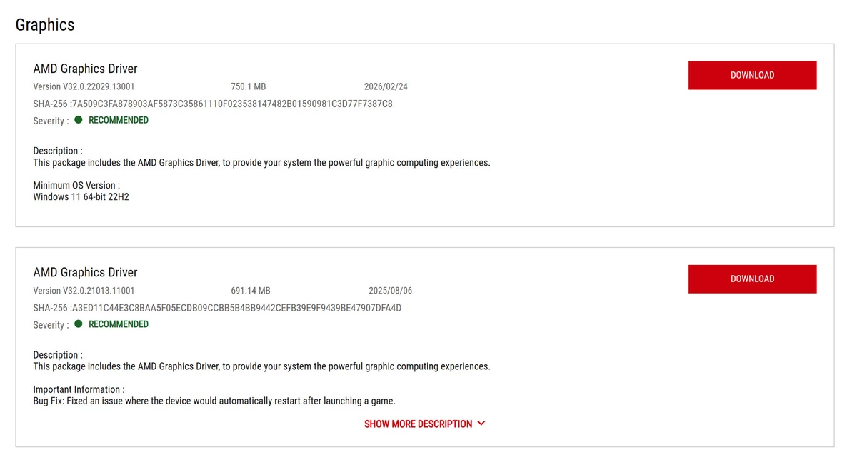 ASUS выпустила первое обновление драйверов для ROG Ally за полгода
