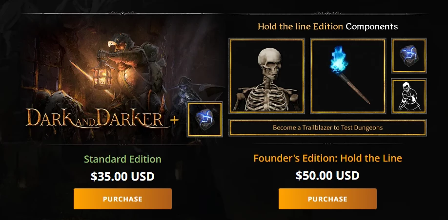 Dark and Darker доступна в двух изданиях Dark and Darker доступна в двух изданиях