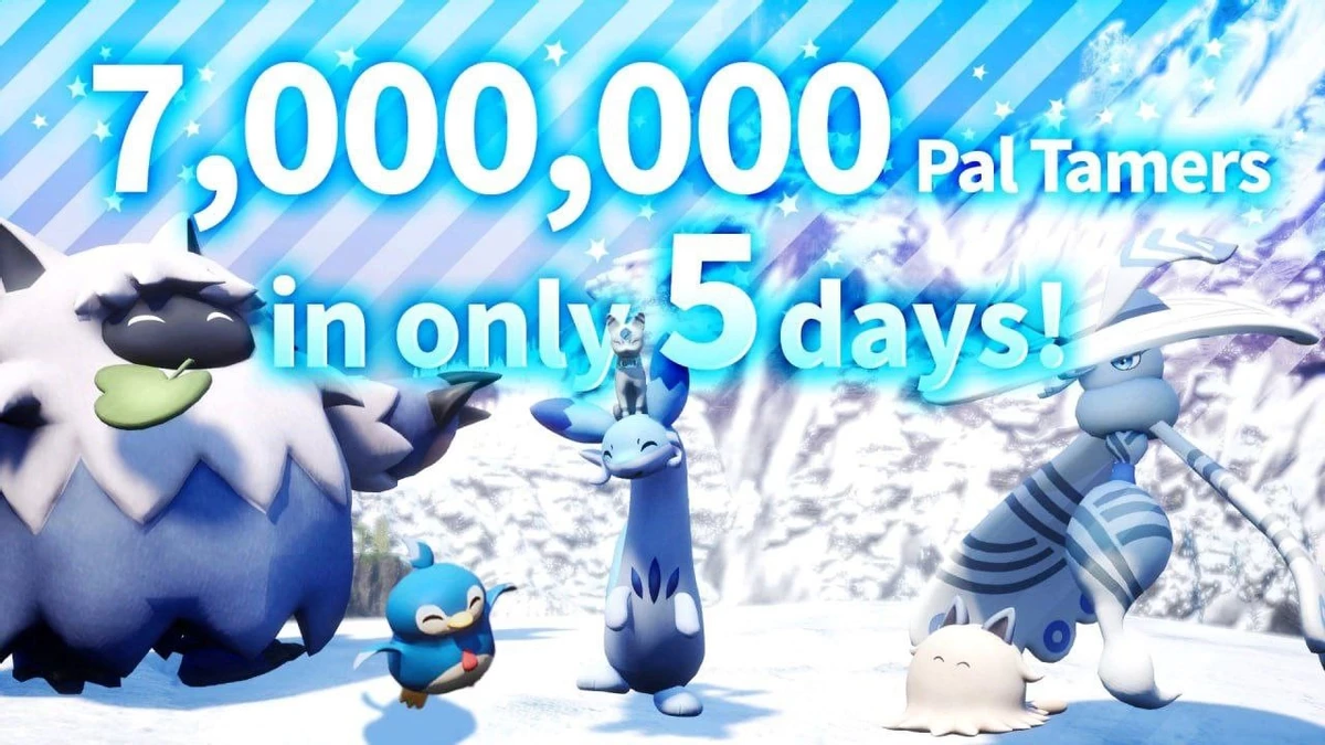 Palworld не остановить, 7 миллионов продаж за 5 дней Palworld не остановить, 7 миллионов продаж за 5 дней