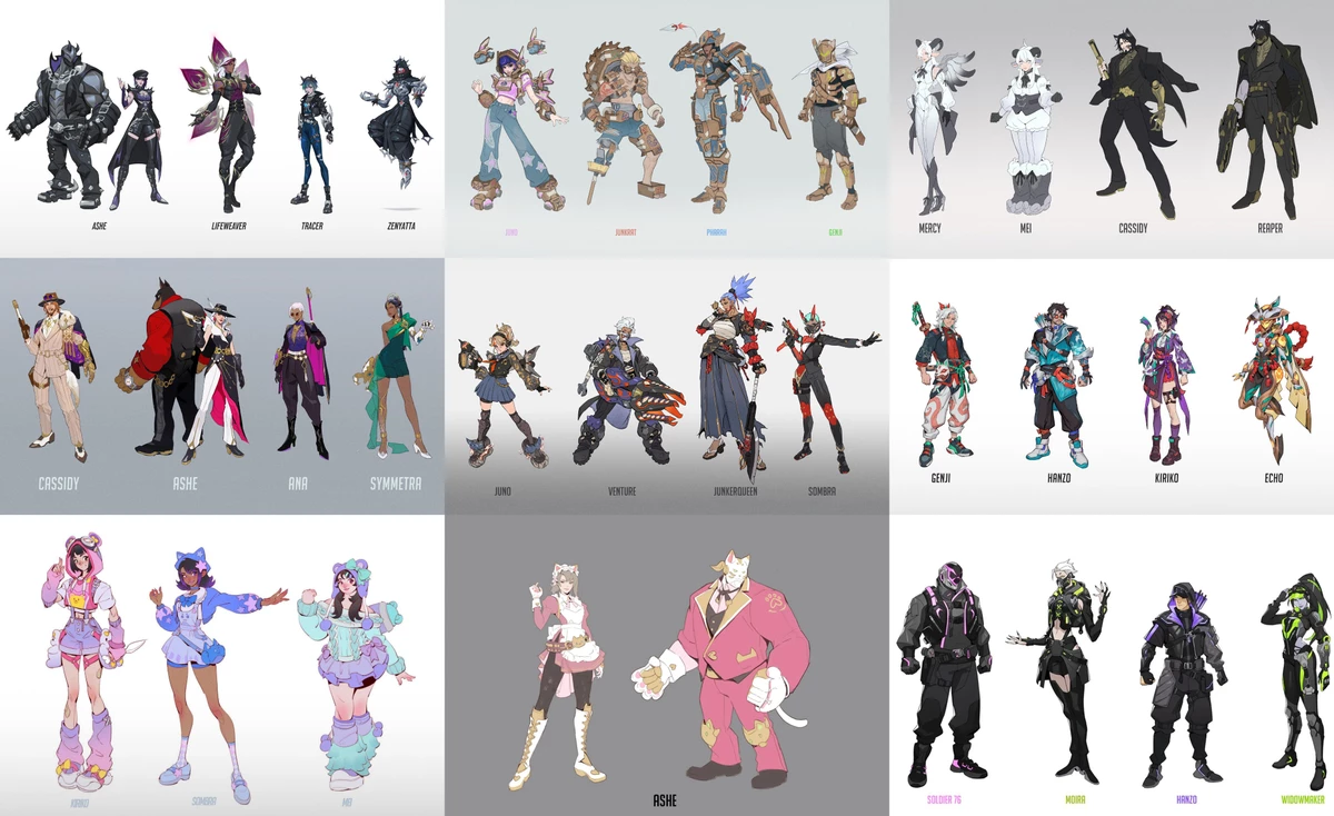 Разработчики Overwatch 2 провели масштабный опрос игроков о новых обликах героев