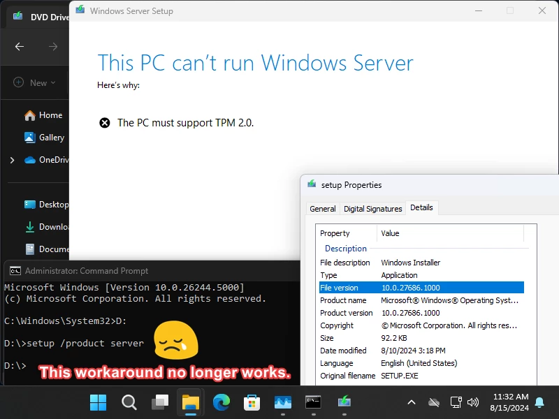 Microsoft закрыла лазейку по установке Windows 11 без TPM 2.0 Microsoft закрыла лазейку по установке Windows 11 без TPM 2.0