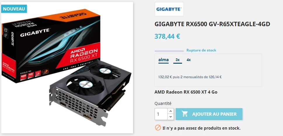 Видеокарты AMD Radeon RX 6500 XT могут оказаться вдвое дороже рекомендованных цен Видеокарты AMD Radeon RX 6500 XT могут оказаться вдвое дороже рекомендованных цен