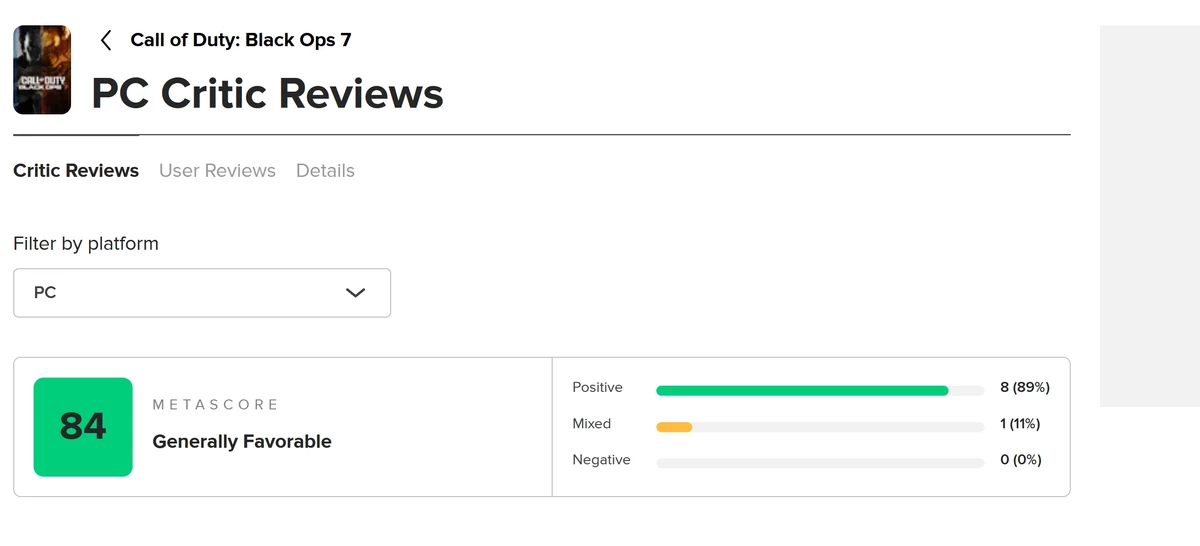 С оценками от критиков Call of Duty: Black Ops 7 творится что-то странное