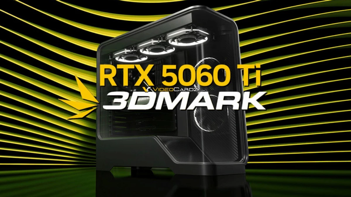 RTX 5060 Ti 16 Гб — первые тесты в 3DMark показывают до 20% прироста от RTX 4060 Ti RTX 5060 Ti 16 Гб — первые тесты в 3DMark показывают до 20% прироста от RTX 4060 Ti