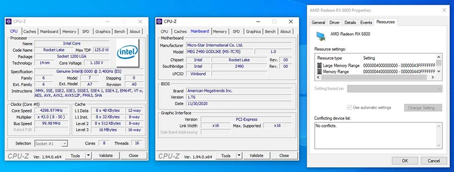 Характеристики 8-ядерного процессора Intel Rocket Lake показаны компанией MSI Характеристики 8-ядерного процессора Intel Rocket Lake показаны компанией MSI