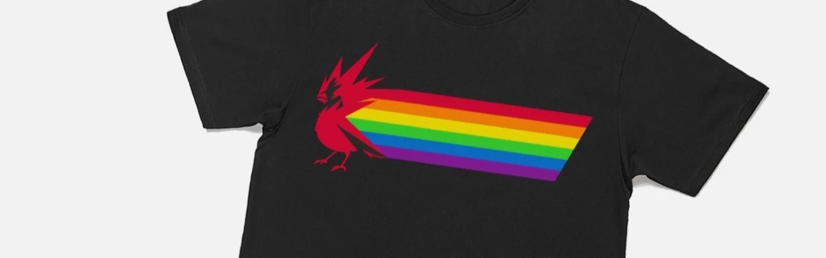 CD Projekt RED вновь поддержала ЛГБТК*-сообщество, запустив в продажу радужные футболки