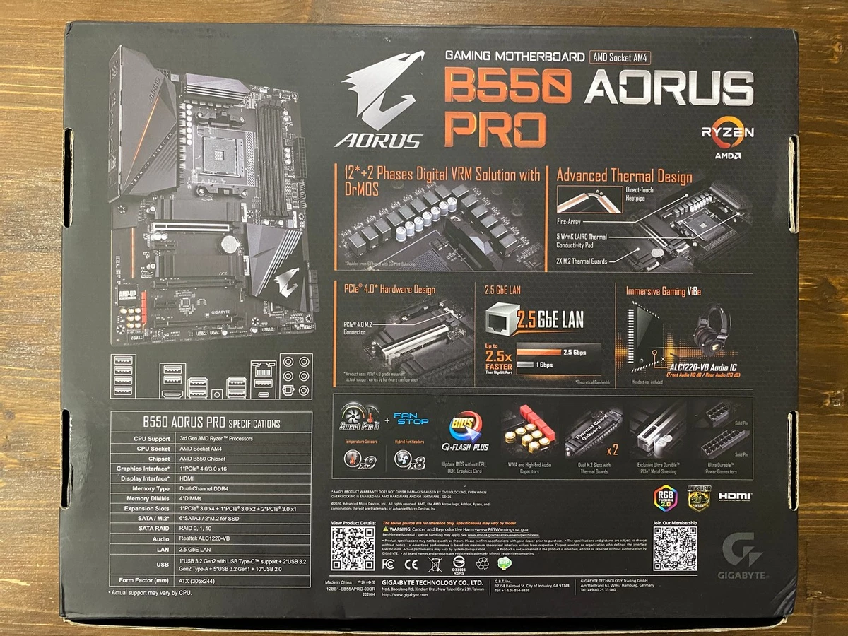Материнская плата GIGABYTE B550 AORUS PRO — новое поколение матплат для нового поколения процессоров Материнская плата GIGABYTE B550 AORUS PRO — новое поколение матплат для нового поколения процессоров