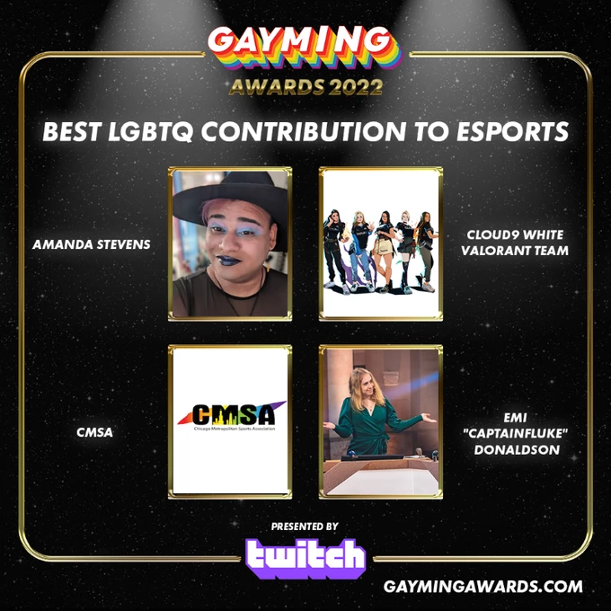 Геи и лесбиянки* при поддержке PlayStation, Xbox, EA и Twitch огласили претендентов на Gayming Awards