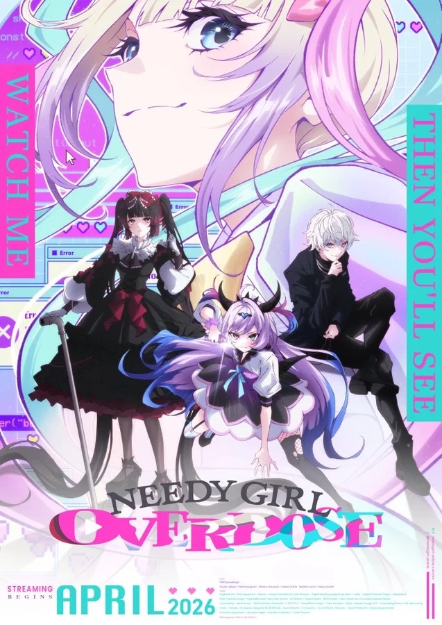 Создатели аниме Needy Girl Overdose представили новых оригинальных персонажей
