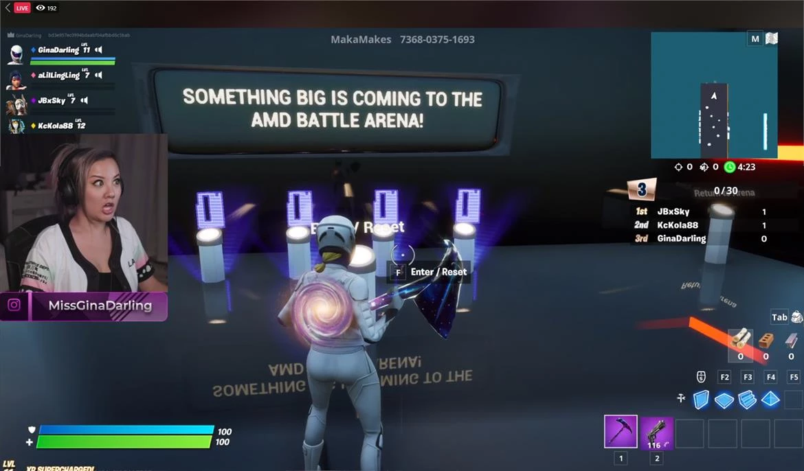 Новые видеокарты AMD тизерят в Fortnite Новые видеокарты AMD тизерят в Fortnite