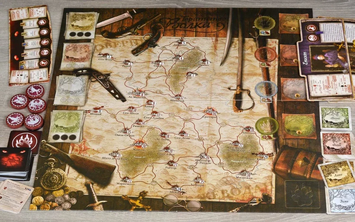 Настольная игра Братство волка — смертельные кошки-мышки, основанные на реальных событиях Настольная игра Братство волка — смертельные кошки-мышки, основанные на реальных событиях