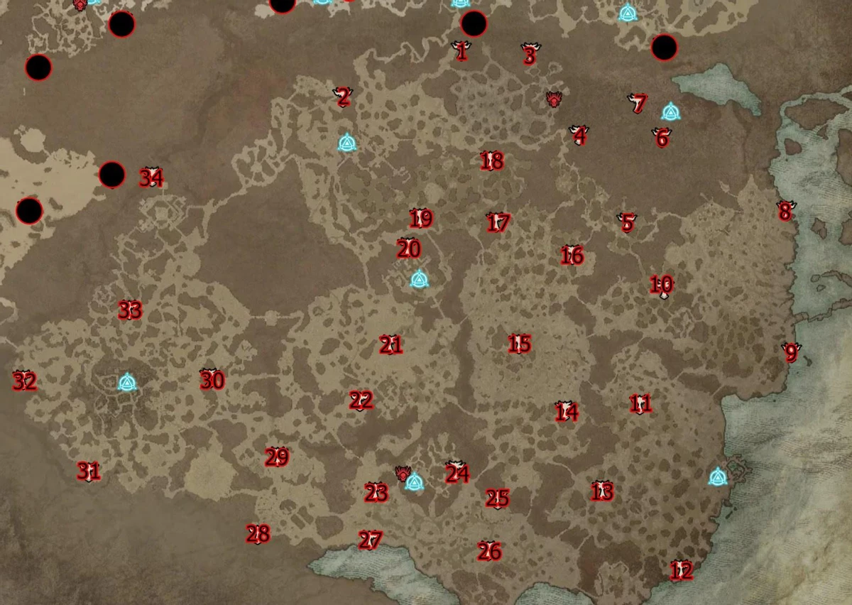 Гайд: карта расположения всех алтарей Лилит в Diablo IV Гайд: карта расположения всех алтарей Лилит в Diablo IV