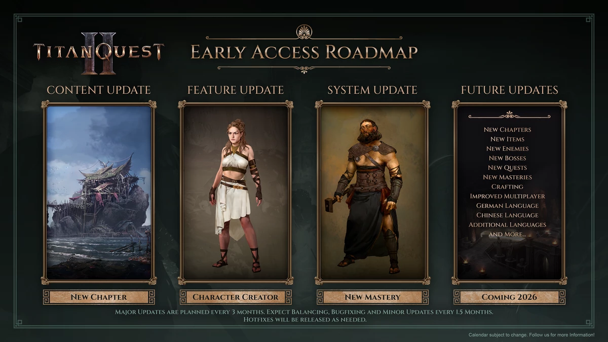 Дорожная карта Titan Quest 2 и ЧаВО по раннему доступу: $49,99 в конце 2026 года и DLC Дорожная карта Titan Quest 2 и ЧаВО по раннему доступу: $49,99 в конце 2026 года и DLC