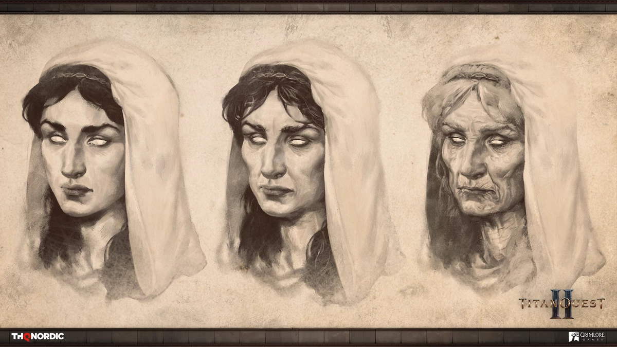 Разработчики Titan Quest 2 раскрыли свое видение богинь судьбы в мифологии Древней Греции