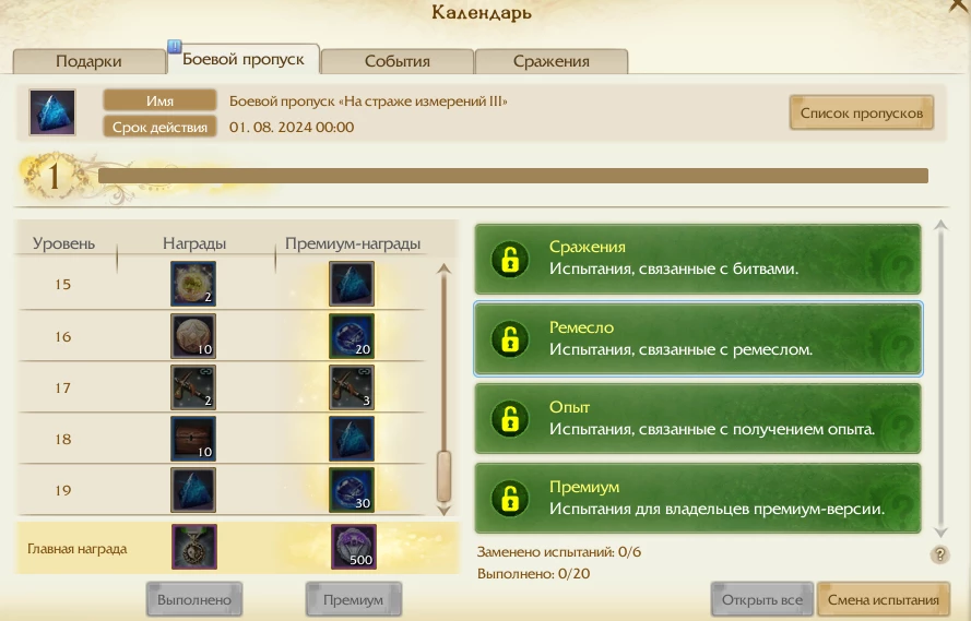 В ArcheAge запустили новый боевой пропуск На страже измерений III