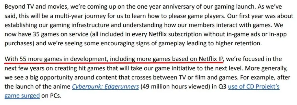 Netflix работает одновременно над 55 играми. Часть из них по франшизам компании Netflix работает одновременно над 55 играми. Часть из них по франшизам компании