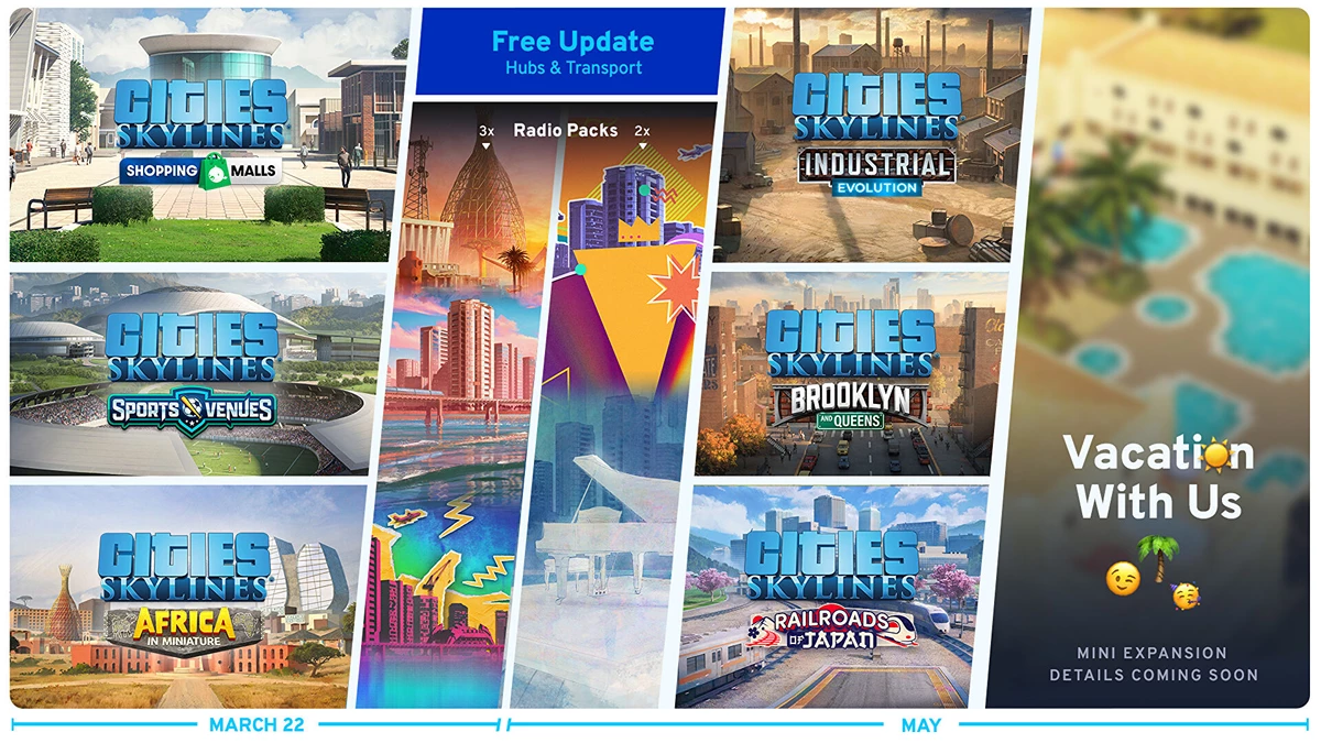 Контентная поддержка Cities: Skylines завершится в мае финальным DLC Контентная поддержка Cities: Skylines завершится в мае финальным DLC