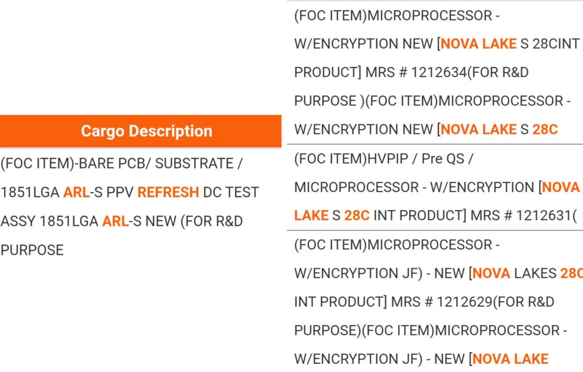 Intel Nova Lake-S — процессор с 28 ядрами замечен в транспортной накладной Intel Nova Lake-S — процессор с 28 ядрами замечен в транспортной накладной