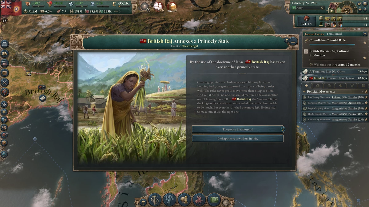 Обзор дополнения Victoria 3: Pivot of Empire: перепишите историю Индии Обзор дополнения Victoria 3: Pivot of Empire: перепишите историю Индии