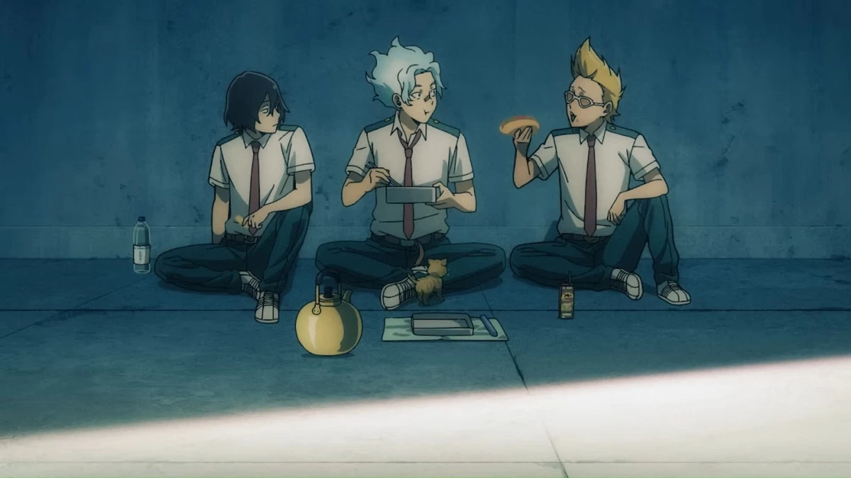 Юный Сотриголова, его друзяшки по Юэй и котик в трейлере новой арки «Моей геройской академии: Вне закона»